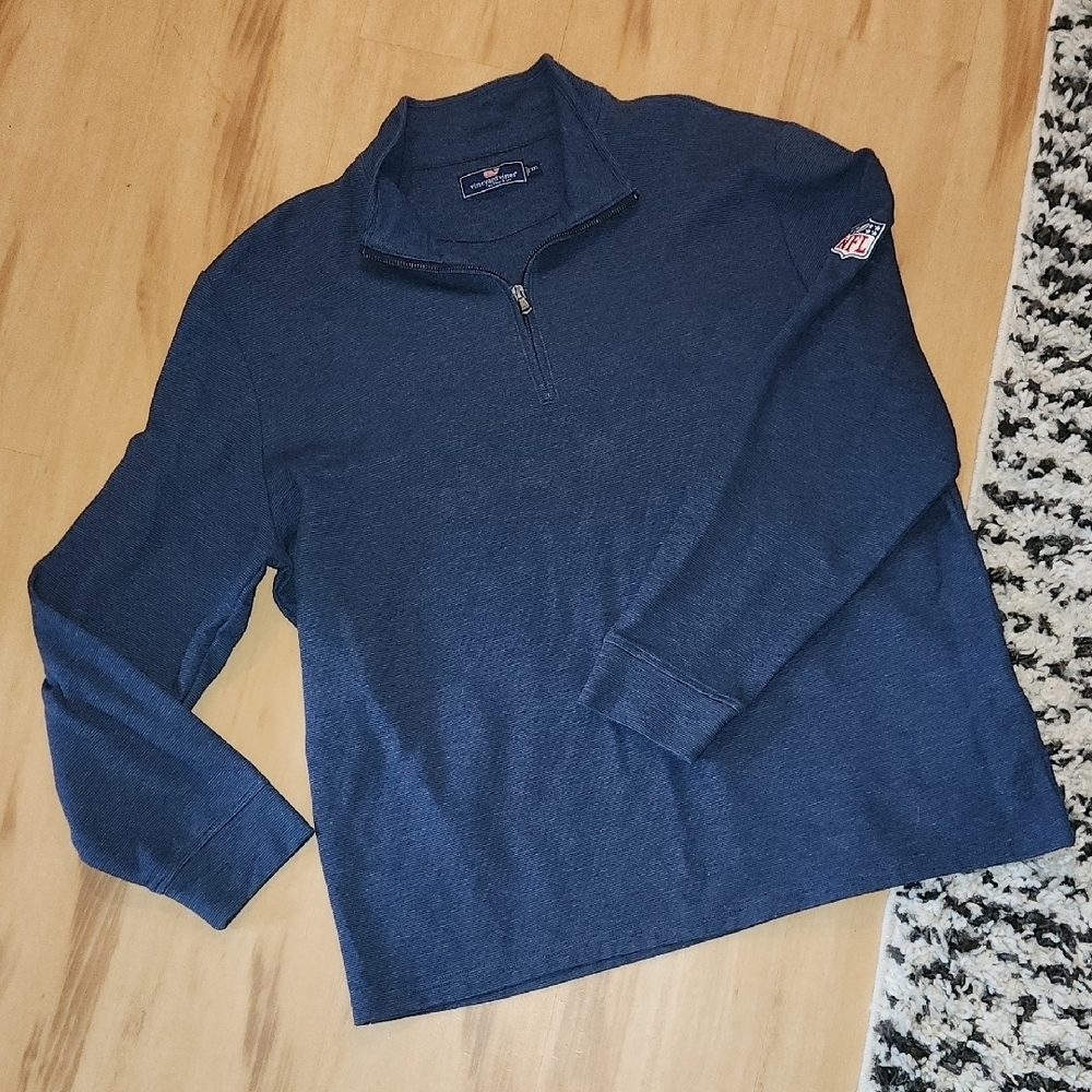 Vineyard Vines Saltwater Quarter Zip Pullover NFL